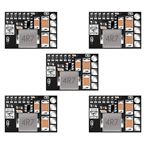 DROK 降圧コンバーター DC 4.5-20V から DC 1.8V 2.5V 3.3V 5V 9V 12V 3A 5枚 ミニ電圧レギュレーターボード 降圧1-16V 5Vレデューサー 固定と調整可能出力電圧変圧器 電源スタビライザーモジュール