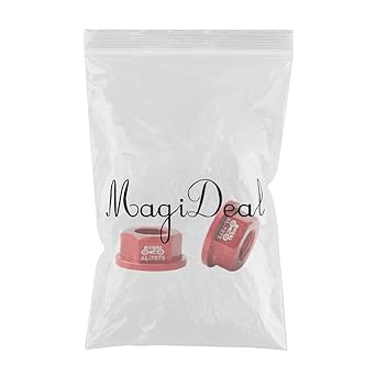 MSiwach Kids Bicycle Hubs Nut M10 Folding Balance Bike Wheel Hubs Axle Nuts Red