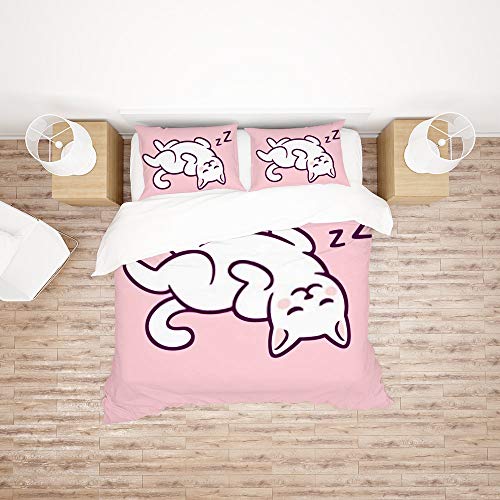 Parure de lit ultra douce Cheshongg en microfibre de polyester infroissable - 3