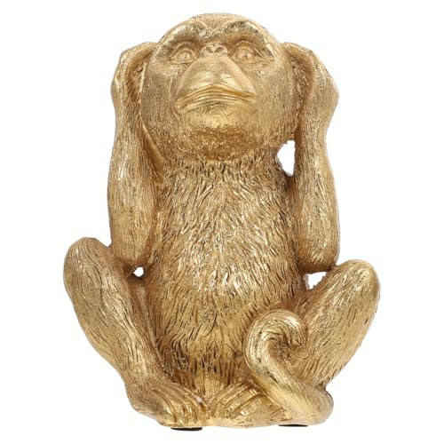 Figura decorativa mono de resina HANABASS 5.51x4.13x3.14 in