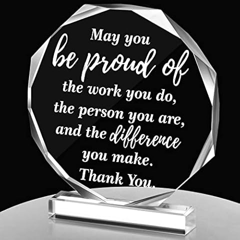 Yinder Elegant Nonagon Thank You Gift for Women Inspirational Gift Office Coworker Gifts Graduation Gift for Friends Classmates Colleague Leaving Job Farewell Gift Teacher Appreciation Keepsake Cover