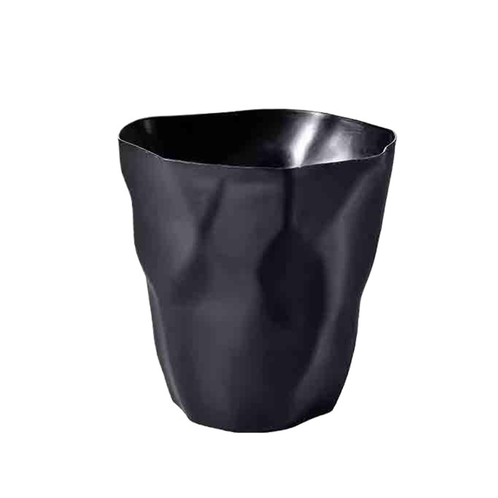 guiling-1986 Trash Can Household Trash Cans For The Living Room Kitchen Bathroom And Bedroom Garbage Can(Black)