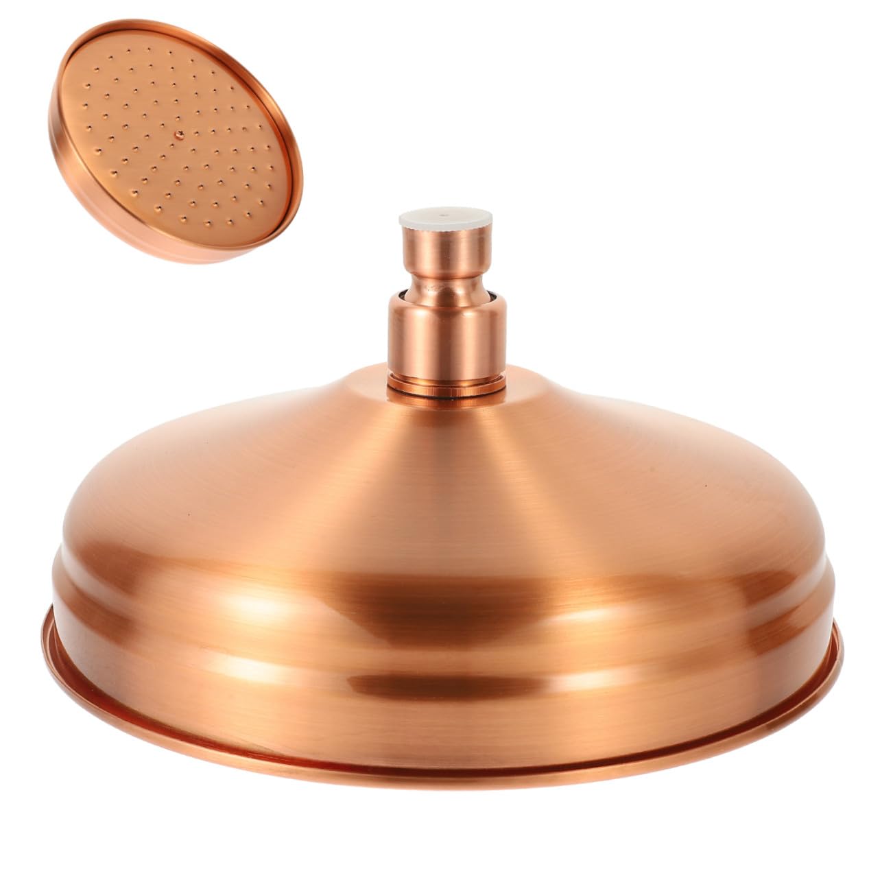 Tête de Bain Ronde en Cuivre et Silicone Souple Anti-Calcaire Kisangel