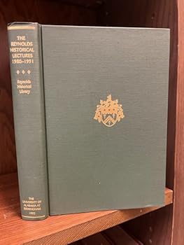 Hardcover The Reynolds Historical Lectures 1980-1991 Book