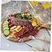 Unomor Charcuterie Tray with Handle Food Serving Board for Pizza Bread Western Dishes Elegant Kitchen Decor Idea for All Occasions