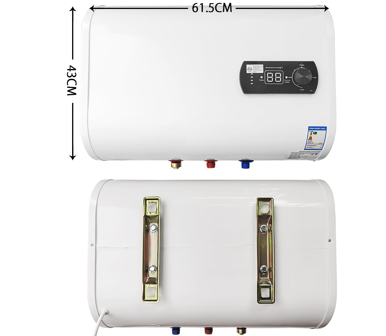 Amazon | 電気温水器 100V~110V 1500W 30℃~75℃調節可 電気温水ヒーター