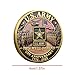U.S. Army 250th Anniversary Commemorative Gold-Plated Challenge Coin, Double-Sided High Relief Military Collectible for Veterans, 1775-2025 (Type A)
