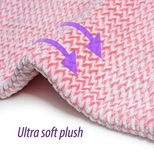 Image of GOQOTOMO Fast-Heating Electric Heating Pad for Back /Waist /Abdomen /Shoulder /Neck Pain and Cramps Relief - 12 Heat Levels, 8 Timers with Countdown, Stay on, Machine Washable-PW01(Pink)