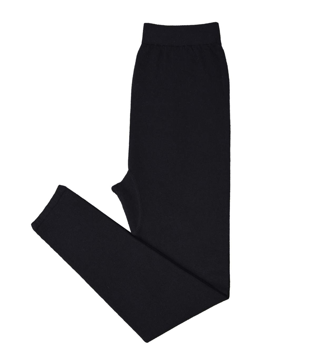 ZHILI Damskie miękkie legginsy damskie spodnie 4 kolory wełniane robaki długie legginsy, Black, L