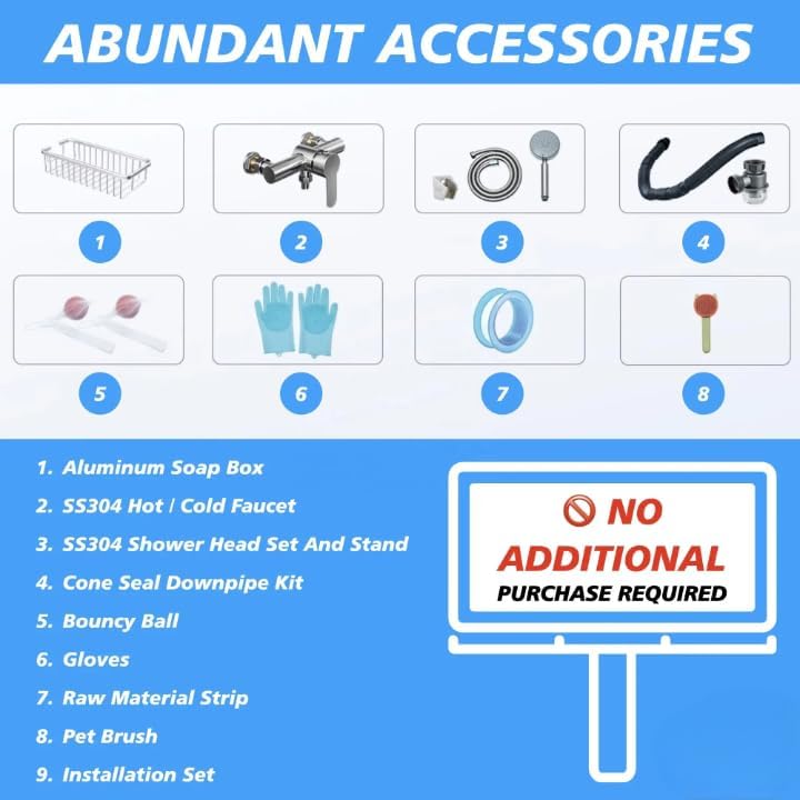 Stainless Steel Pet Washing Station, 34 Inch Dimensions, Outdoor Dog Bath Tub with Elevated Stand