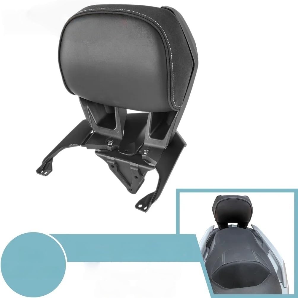 Motorcycle Backrest Pad Kits Motorcycle Cushion Tailstock Rest Pad Rear Passenger for Seat Backrest for X-MAX 300 2017-2022