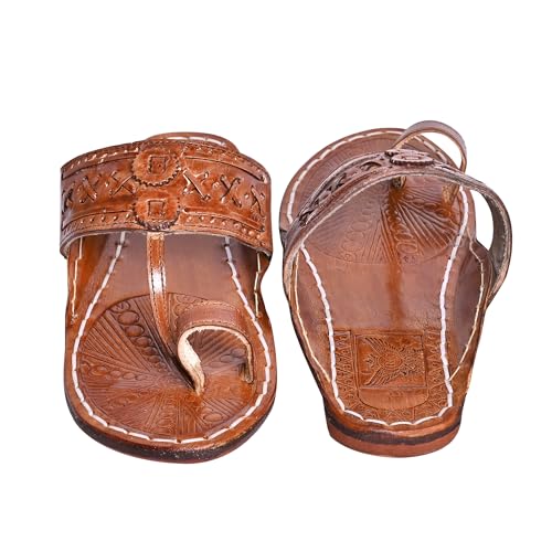 Image of Kolhapuri Chappal for Men| Kolhapuri Slippers for Men| kolapuri chapal Men| Leather Slippers for Men| Leather Chappal for Men-AB-Parent A13