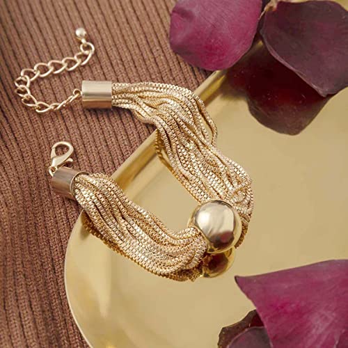 Zu trocken, geometrie raumkugel im central park Dick kette juwelenverzierte halskette und ketten kette armband, schmuck gegen frauen und mädchen (Armbänder-Gold)