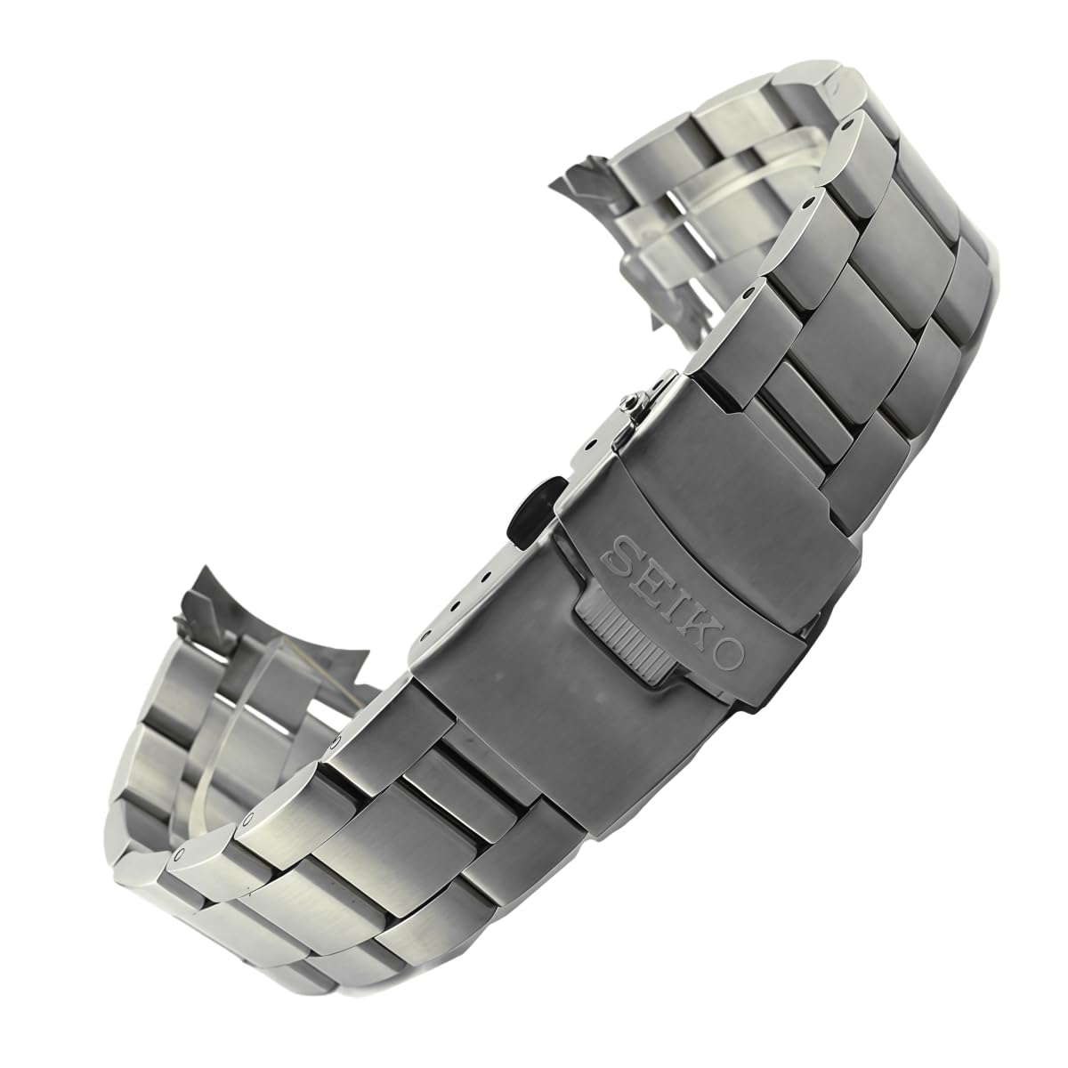 Correa Reloj Acero Inoxidable Extremo Curvo, 18mm 20mm 22mm Banda Metal, Brazalete Macizo para Seiko SKX007