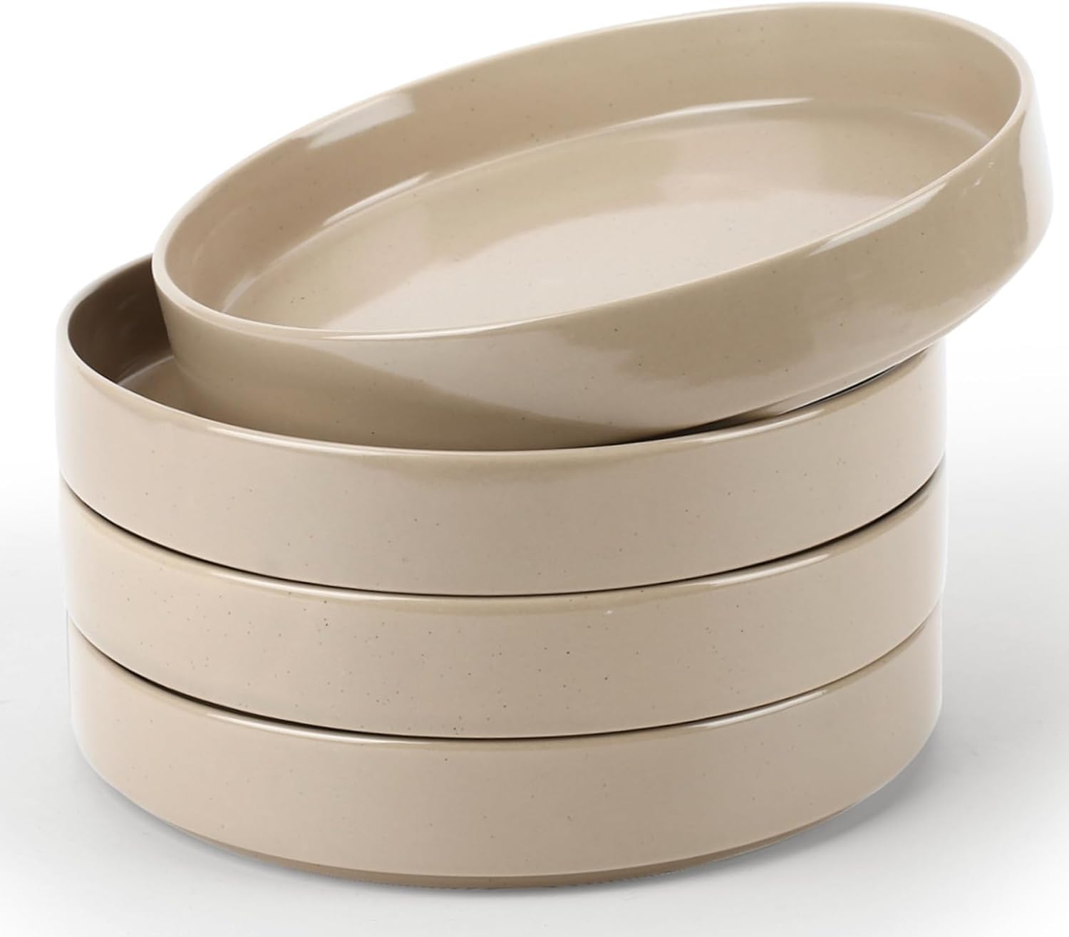 Richmount Nebula Stoneware Pasta Bowls Set of 4, 22cm/8.75in Salad/Cereal/Soup Bowl, Classic Bowl for All Pasta Dishes, Microwave and Dishwasher Safe, Serving Bowls Set of 4, Brown โ image 1