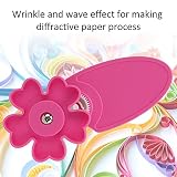 Zaciskarka do quillingu papierowego, plastikowy roller DIY, pikowane narzędzie, lekkie, proste narzędzie do zaciskania papieru do tworzenia składanych kwiatów, origami, rękodzieło