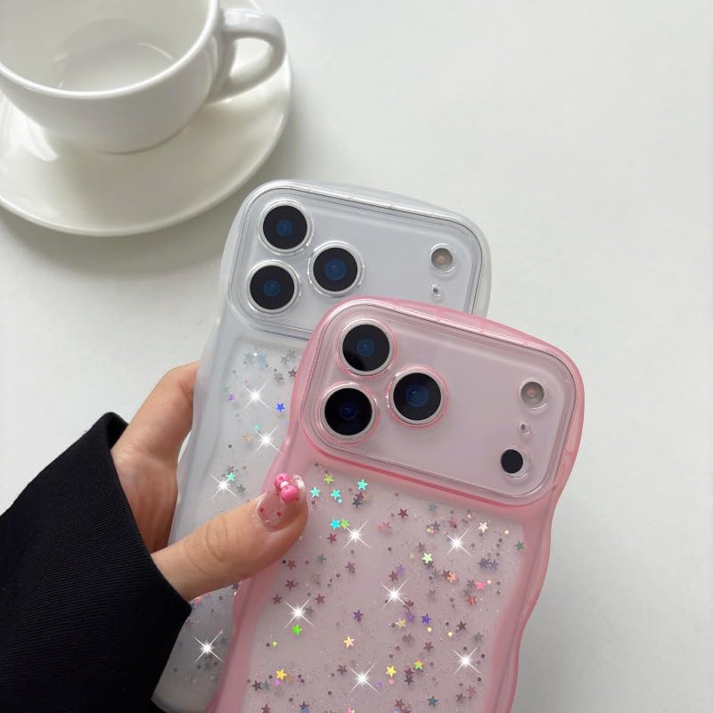 Coque iPhone 17 Pro Max transparente et antichoc en TPU souple bleu Losin
