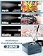 Oasser Airbrush Set 36 PSI mit Kompressor Double Action-Airbrush-Pistole und Zubehör für Modellbau Make-up Autolackierung Blau