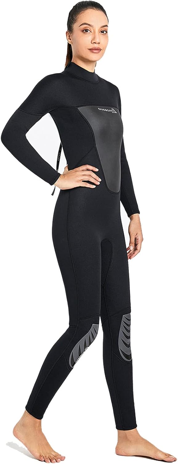 超人気新品 女性のウェットスーツ 全身ダイビングスーツ サーフィンスーツ バックジッパー 長袖水着 シュノーケリングのためにサーフィン Cougaropen Com
