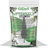 GiDeli Bittersalz Dünger 1 kg - Magnesiumsulfat als Pflanzendünger - Granulierter Gartendünger für Koniferen, Hecken, Rasen, Blumen, Obst und Gemüse - Sofort Wirksam