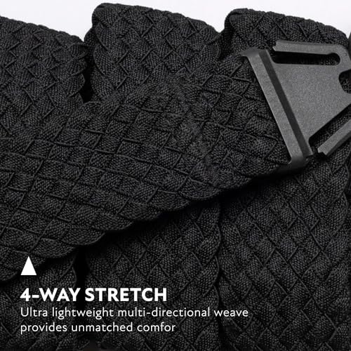 Arcade The Futureweave Unisex Vapor Belt, 4 Way Stretch Webbing, Non-Metal Travel Friendly Buckle4