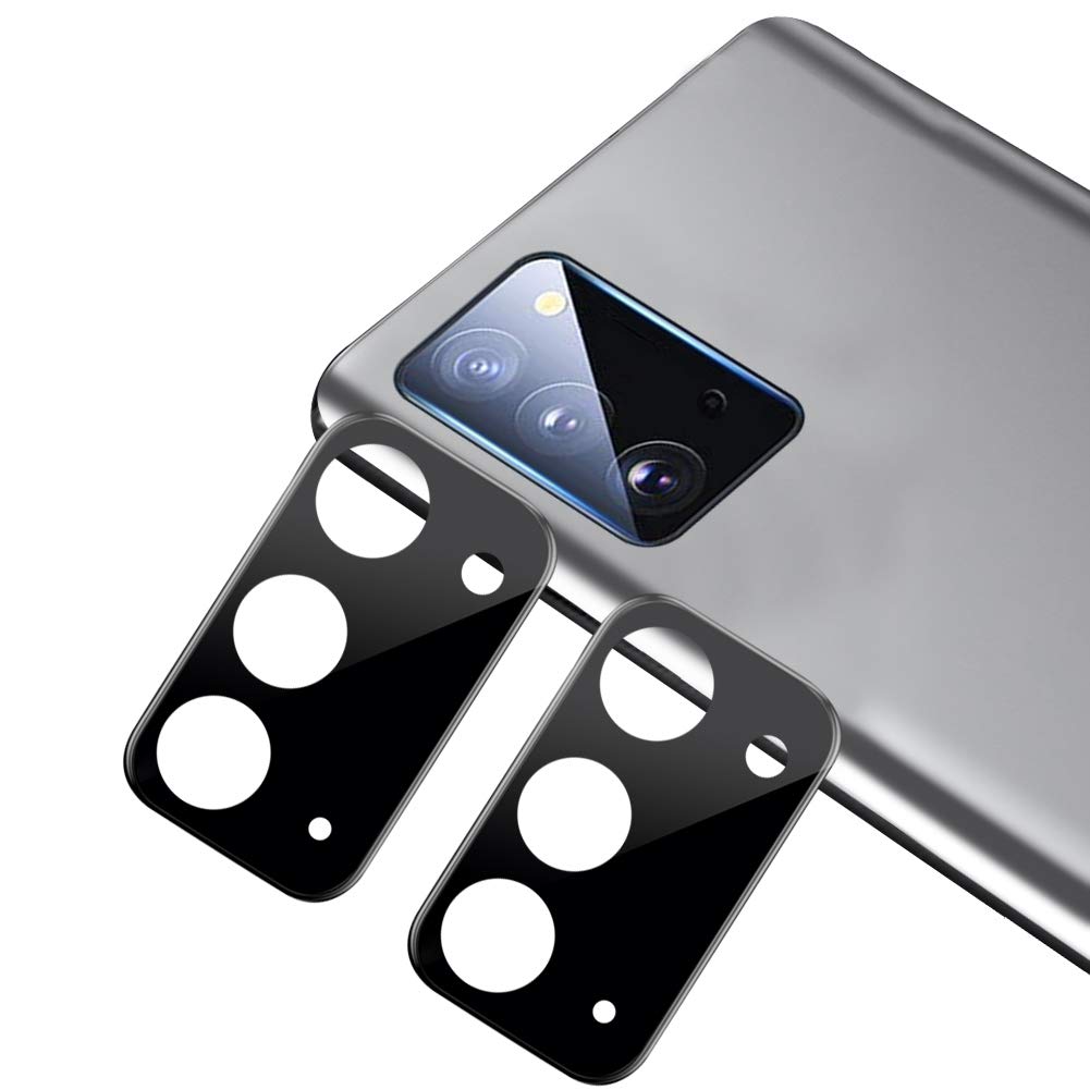 xinyunew Camera Lens Protector for Samsung Galaxy S20 Plus, Samsung Galaxy S20 PlusTempered Glass, [2 Pack] [Dureza 9H] Anti-Scratch [Bubble Free] High Definition Screen Protector (Black)