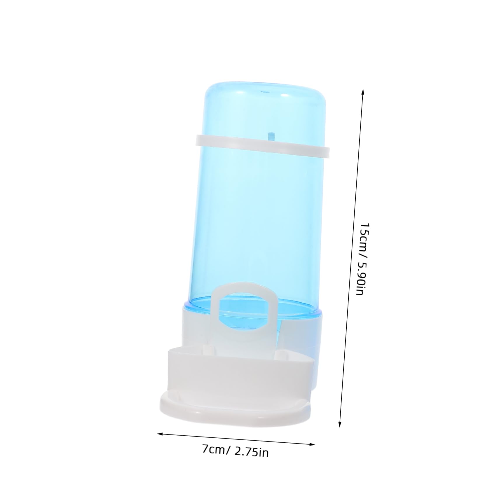 Generic 2Pcs Poultry Drinker Automatic Water Food Container for Birds Durable Farm Supplies for Home Pet Shop Use