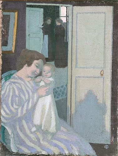 Affiche Toile Mère et enfant Maurice Denis portrait d'art pour décoration murale de salon 60x90cm