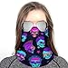 SEBNATAL Windproof Cool Goth Rock Skull Face Mask for Ski Motorcycle Accessories, Winter Neck Gaiter Warmer, Fashion Scarf for Men Women