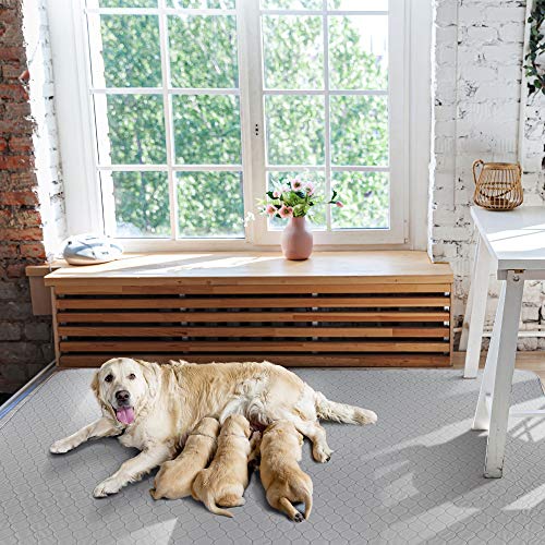 ZICOTO The Ultimate Easy to Clean XXL Puppy Whelping Pad 72"x72" - Our Washable Super Absorption Pee Pad is Perfect for Your Whelping Box Or Exercise Playpen- The Durable Non Slip Floor Mat for Dogs - Image 2