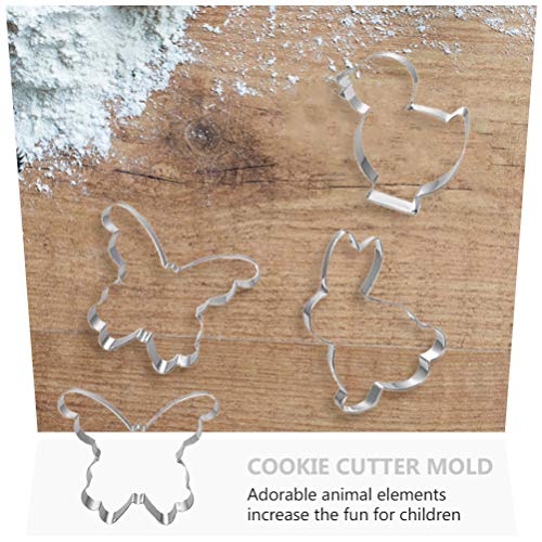 UPKOCH 9Pcs Páscoa Easter Biscuit Moldes Cortadores de Biscoito Em Aço Inoxidável Molde Do Bolinho F