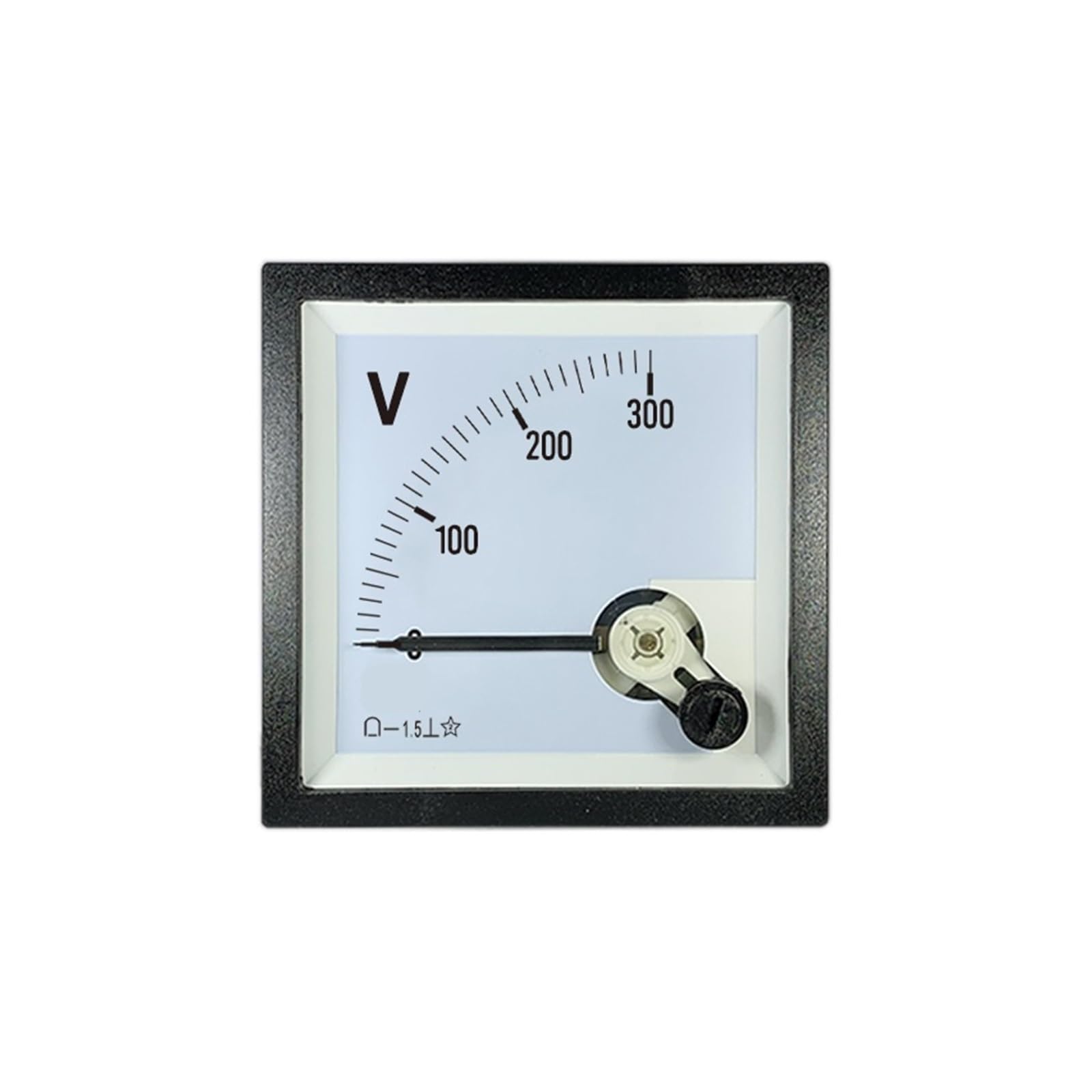 DEBLAN Voltímetro de CC CP72, medidor de Panel con Puntero de CC de 300 V para medición y monitoreo de Voltaje precisos