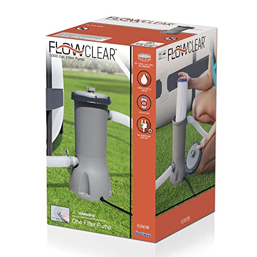 Bestway 1000 Gph Above Ground Swimming Pool Cartridge Filter Pump System (Used) #TOP4