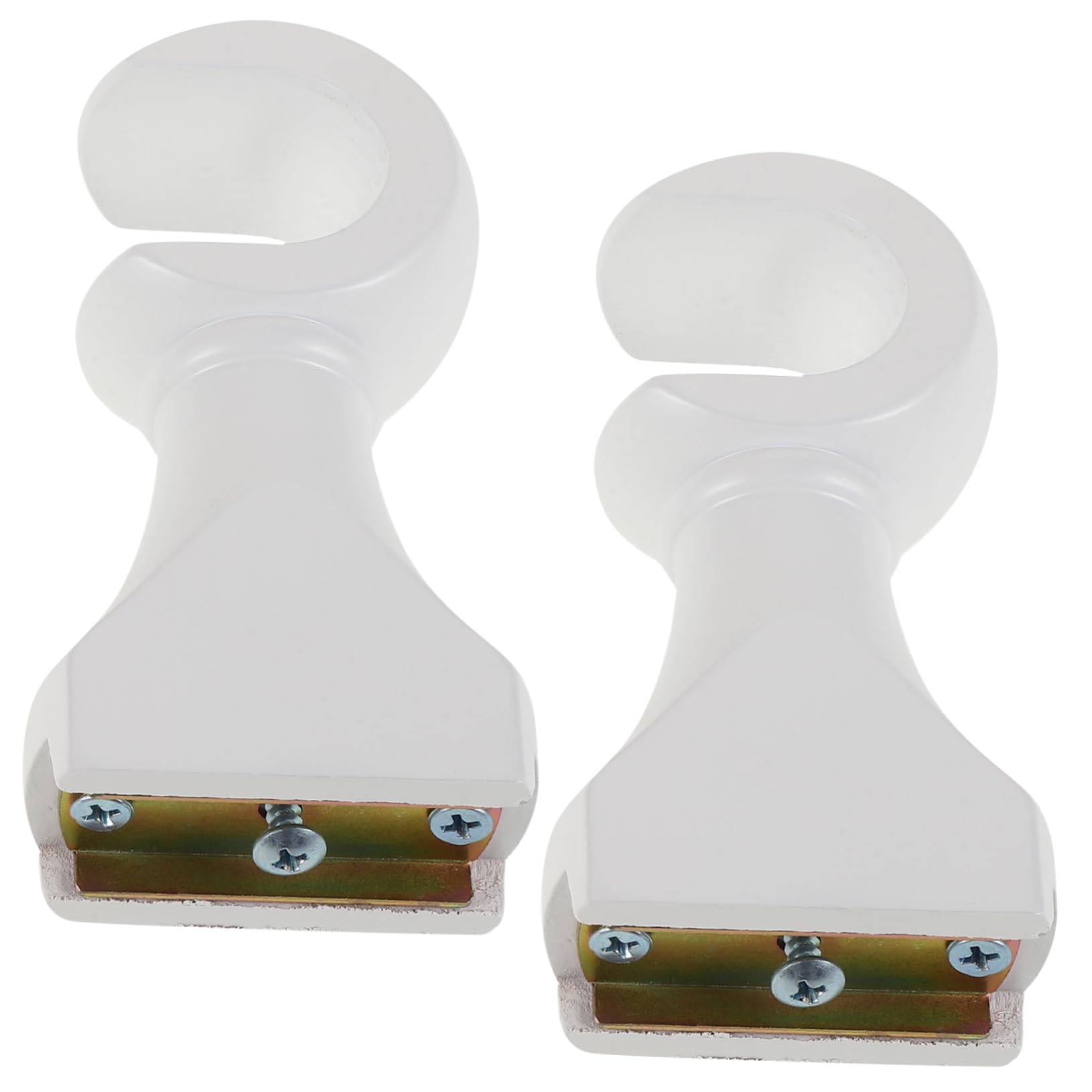 Cabilock 2Pcs Wooden Curtain Rod Brackets for Easy Installation Living Room Bedroom and Office Strong Support for Ceiling Mount Curtain Rods Stylish Decor Accessory Versatile Use