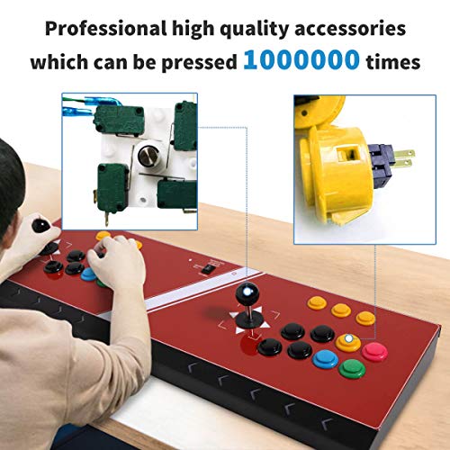 Arcade joystick Machine 2 players Video Game arcade stick for home Compatible with NEOGEO Mini/PC/PS Classic/Nintendo Switch/PS3/Android/Raspberry Pi
