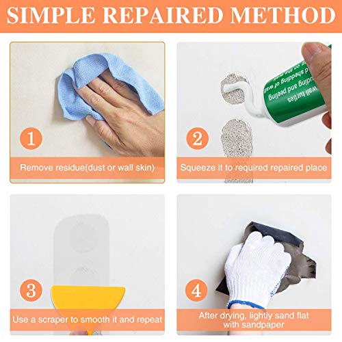 Drywall Patch, ARTISTORE Wall Mending Agent, Quick & Easy Hole Filling Solution-Wall, Wood, Plaster Repair Kit for Home Office School - Self-Adhesive (100g)