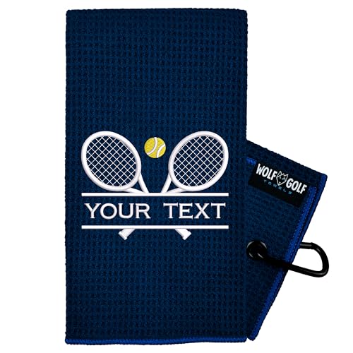 Personalized Embroidered Custom Tennis Towels for Men & Women | Tennis Court Accessory & Gifts