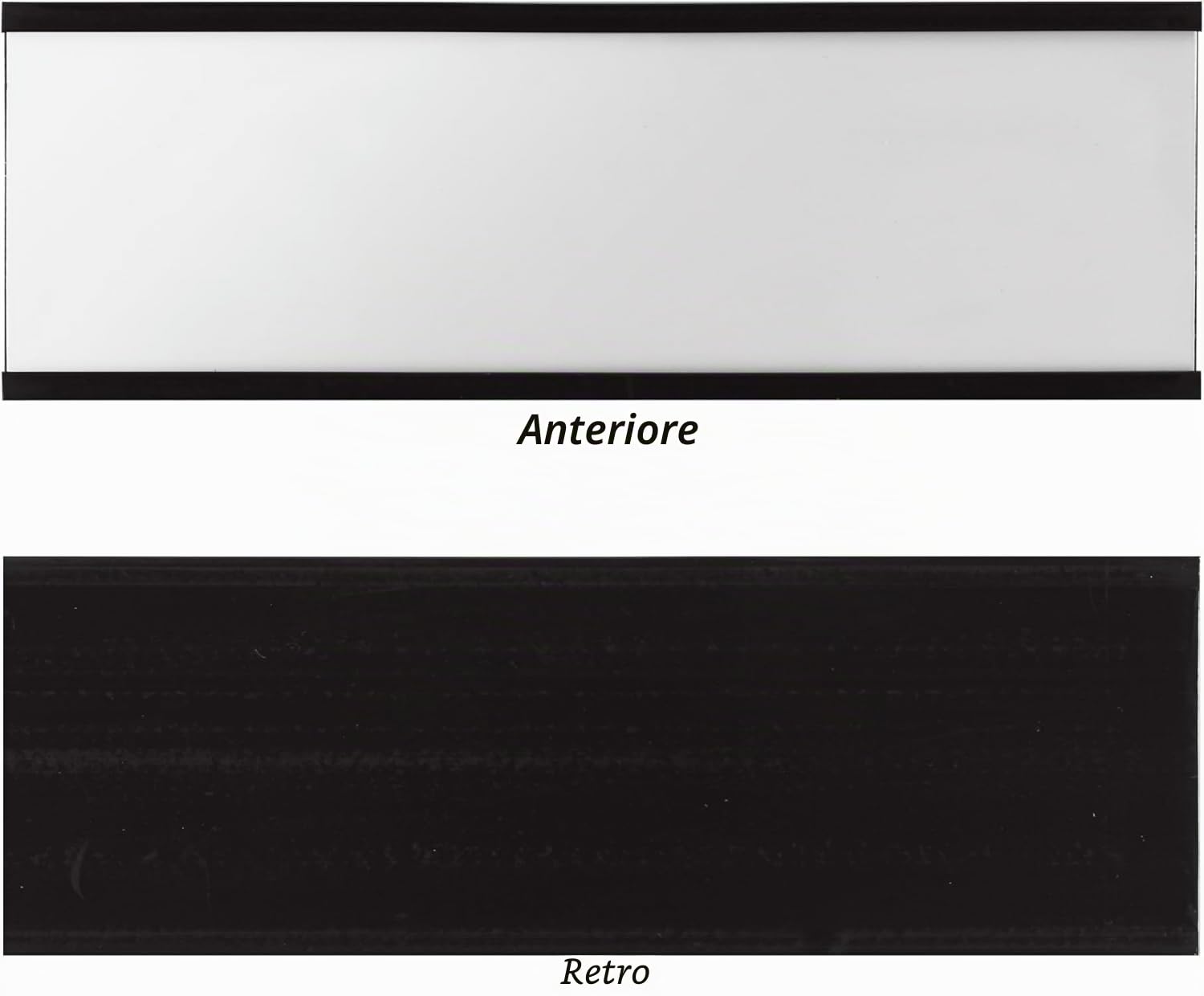 Realth Etichette Magnetiche Scrivibili 76.2MM X 152.4MM 50 Pcs | con Pellicola Protettiva Trasparente, per Uffici, Magazzini, Scaffali Metallici, Armadietti e Lavagne Bianche