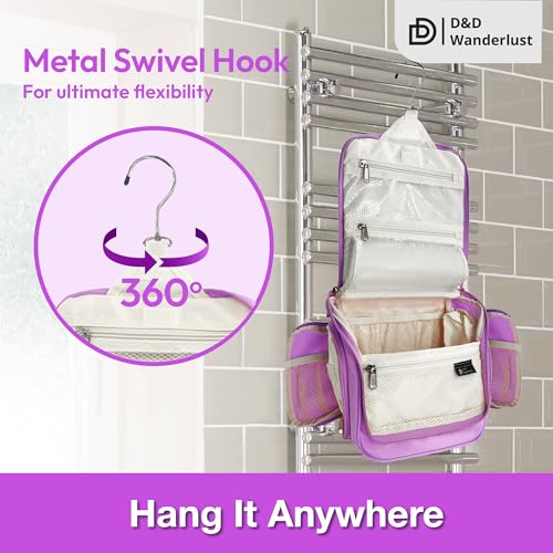 DD-Hanging-Travel-Toiletry-Bag-for-Men-and-Women--Large-Cosmetics-Makeup-and-Toiletries-Organizer-Kit-with-10-Compartments-YKK-Zippers-XXL-Metal-Swivel-Hook-Water-Resistant-Nylon
