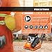 Plate Compactor, 79CC 2.8HP Gas Engine 5900 VPM 2000 lbs Compaction Force, 19.3