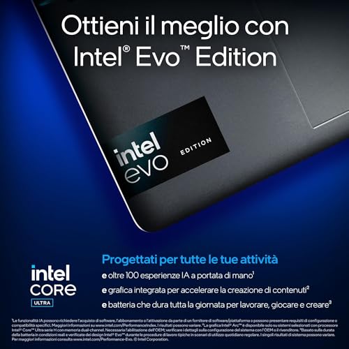 Spectre x360 14-eu0000sl Convertibile, Intel Core Ultra 5-125H, Intel Evo Edition, AI, RAM 16GB, SSD 1 TB, Display 13,5" Touch OLED 2.8K VRR 120Hz, Webcam 9 MP IR TNR, Windows 11, Nero - Notebook - Immagine 7