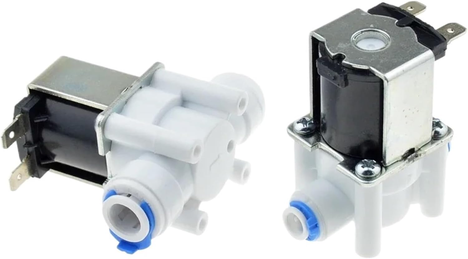 1pcs Electric Plastic Solenoid Valve 12V 24V 220V Normal Closed 1/4" 3/8" Hose Pipe Quick Conntection RO Water Reverse Osmosis System(1PC For 1I4 OD Hose,DC 12V_NORMALLY CLOSED)