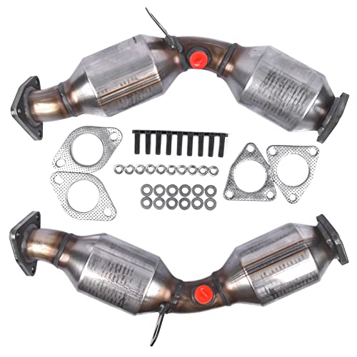 Woosphy Front Left & Right Catalytic Converter Replacement For Nissan 350Z Base Coupe 2-Door Infiniti Fx35 / G35 / M35 2003-2008 16197 16198 43214 43215 #TOP8