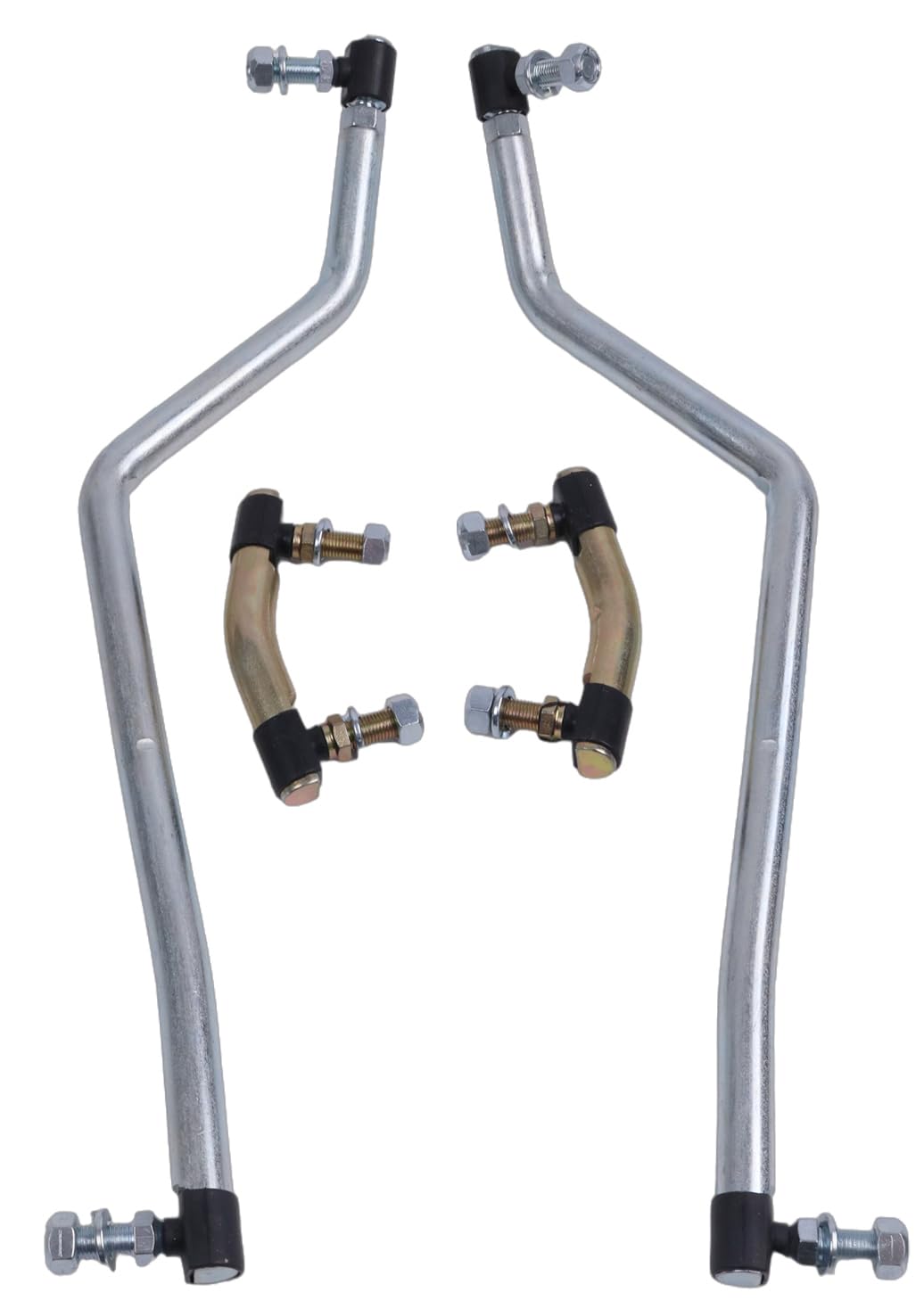 Juego de eslabones de arrastre de dirección ajustables a izquierda y derecha 583513301 583513401 con 2 eslabones pivotantes de barra de acoplamiento 583513501 compatible con Husqvarna Jonsered