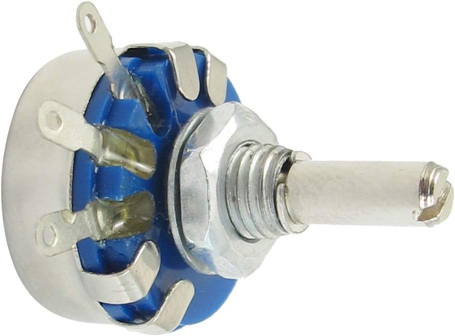 WH5-1A 4.7K 可変抵抗器 ohm 4mm ラウンドシャフト リニアテーパー ロータリーポテンショメータ カーボンポテンショ
