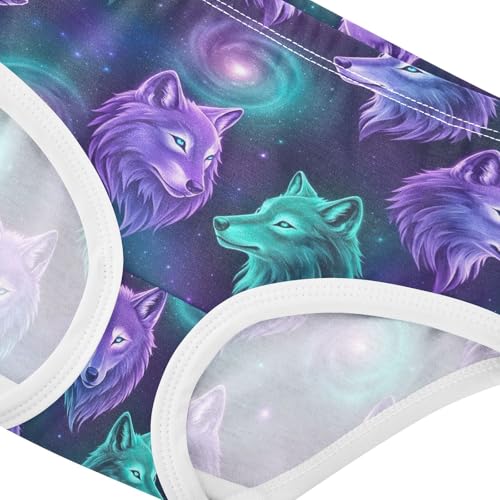 Joisal Durable Toddlers Underwear Floral 2t Cotton Cute Panties Girl Neon Wolves Heads Cool Underpants Briefs4