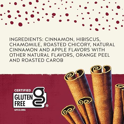 Celestial Seasonings Cinnamon Apple Spice Herbal Tea, Caffeine Free, 20 Tea Bags Box (Pack of 6)