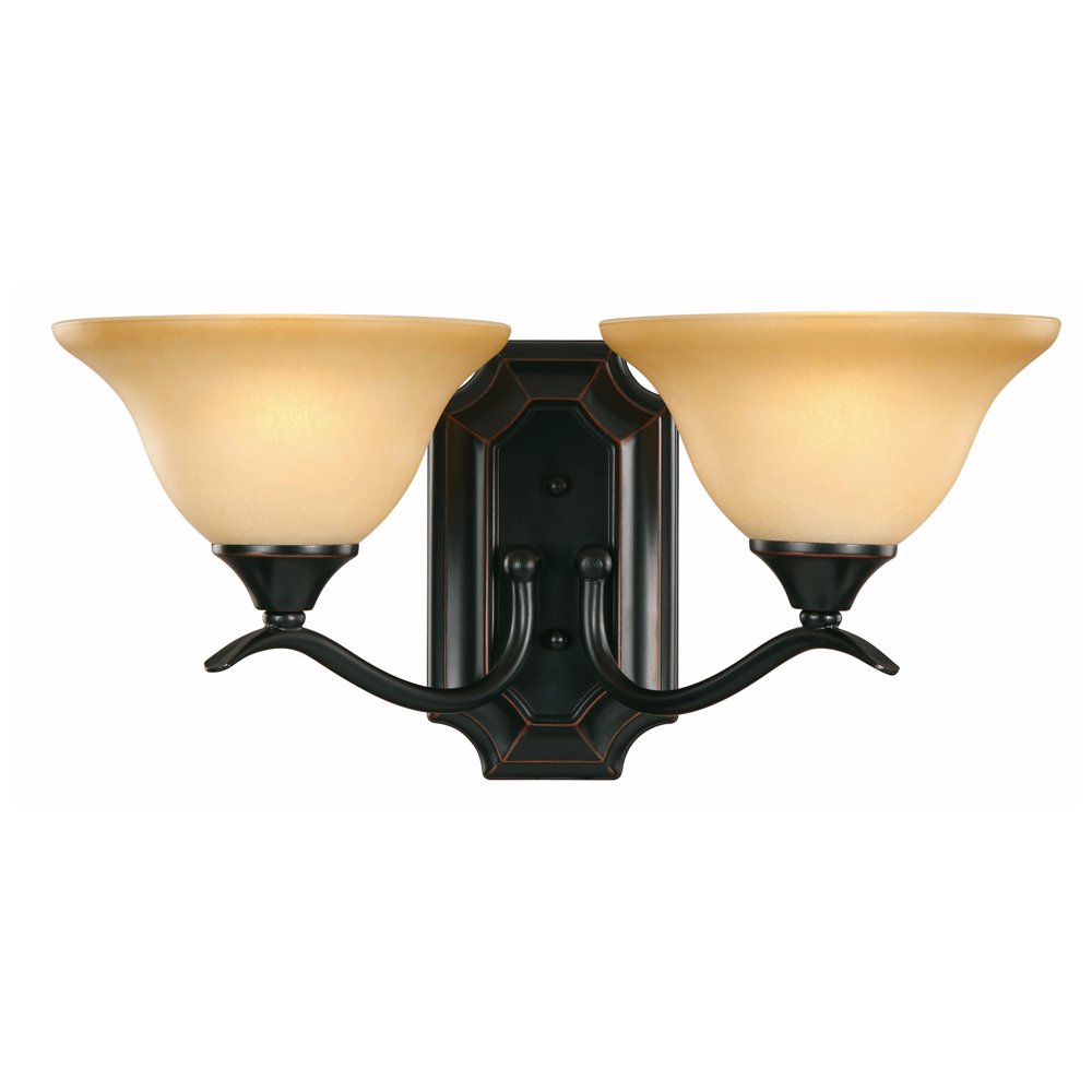 Dover 16-3262 Series Oil Rubbed Bronze finish 2-Light Wall Light.