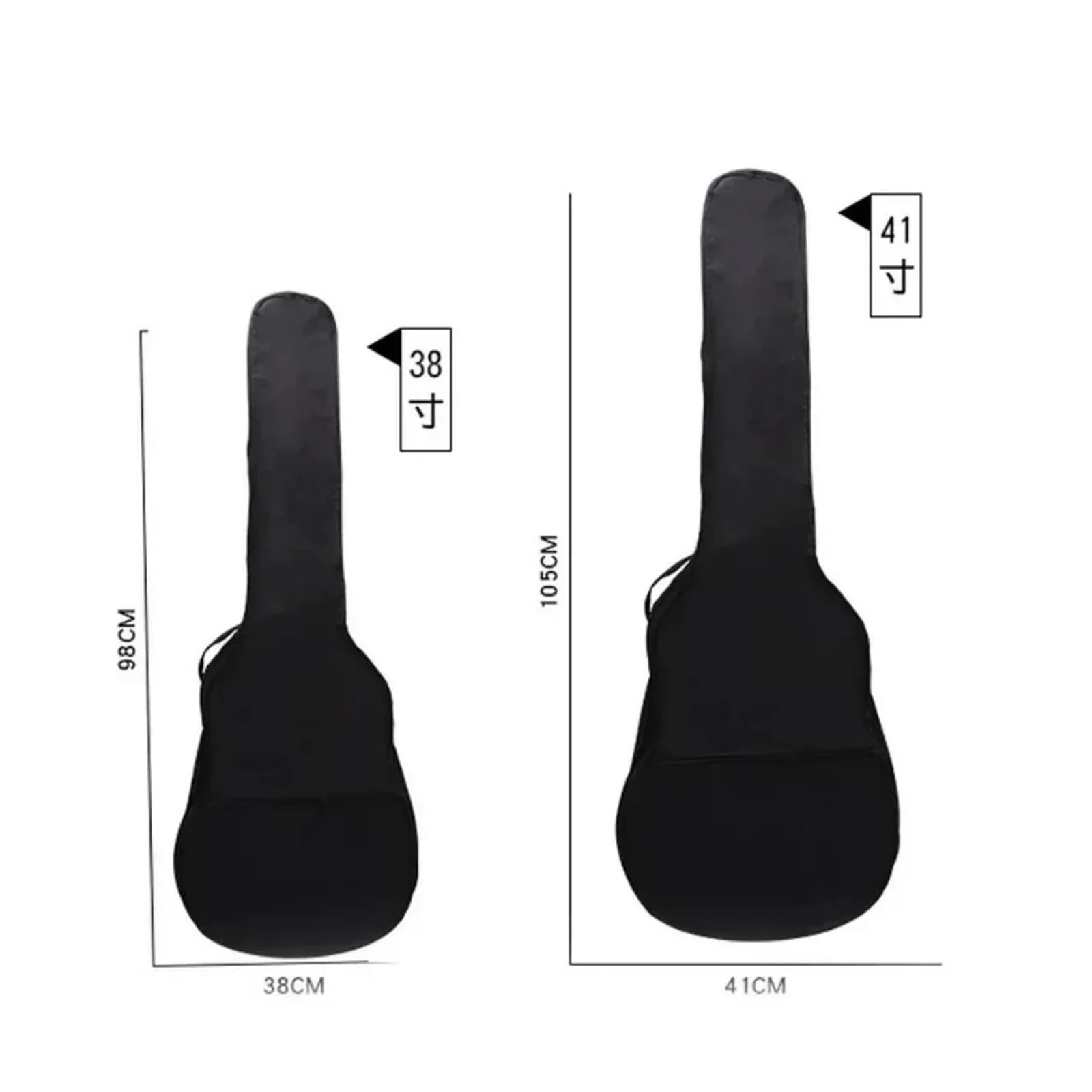 Funda for guitarra Mochila for acústica de 30 a 41 pulgadas Tela Oxford impermeable acolchada con correas ajustables for almacenamiento instrumentos(30 Inch)