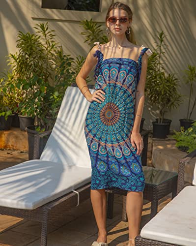 Boho Chic Pareo - Mandala Pareo - Bikini Swimsuit Cover Up - Beach Dress - Wrap3